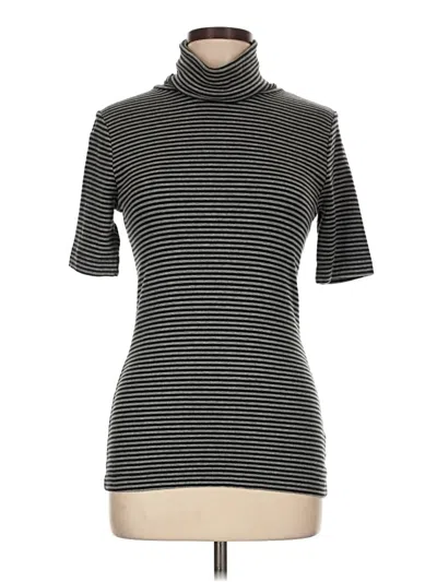 Pre-owned Mossimo Short Sleeve Turtleneck In Black