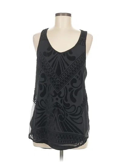 Pre-owned Mossimo Sleeveless Blouse In Black