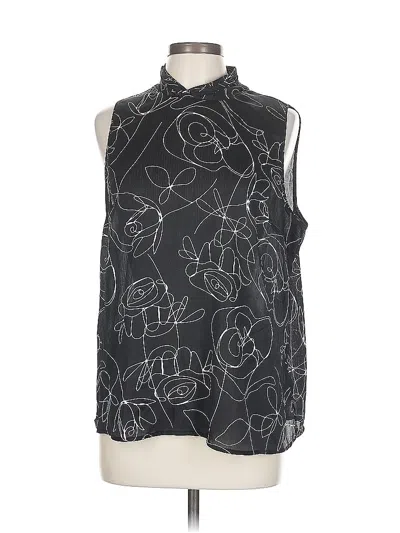 Pre-owned Mossimo Sleeveless Blouse In Black
