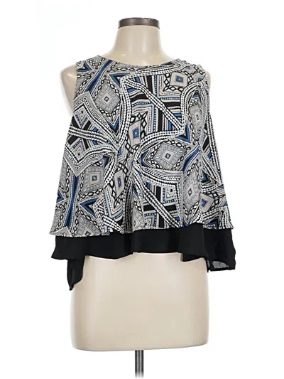 Pre-owned Mossimo Sleeveless Blouse In Blue