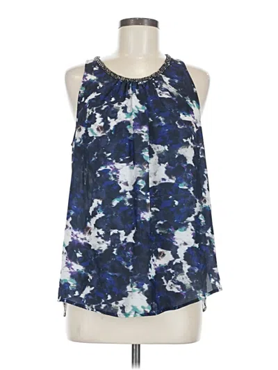 Pre-owned Mossimo Sleeveless Blouse In Blue