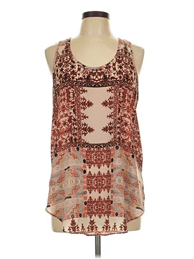 Pre-owned Mossimo Sleeveless Blouse In Brown