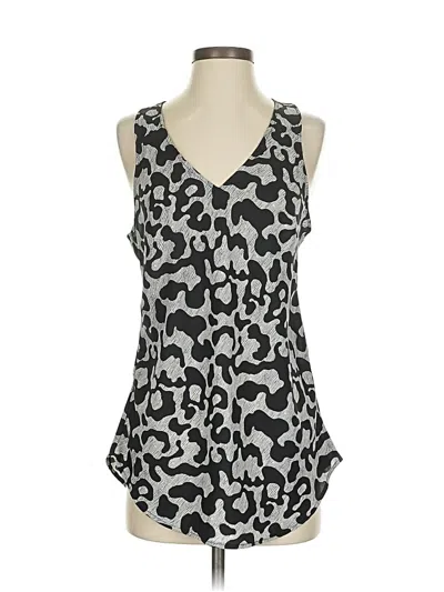 Pre-owned Mossimo Sleeveless Blouse In Gray