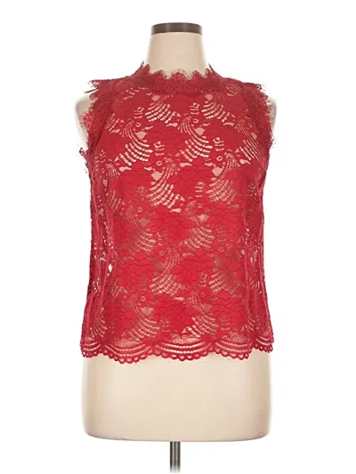 Pre-owned Mossimo Sleeveless Blouse In Red