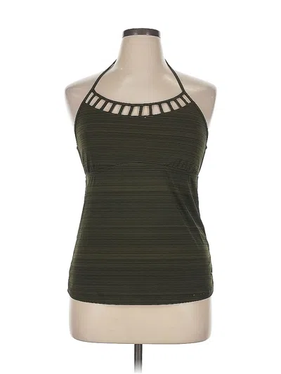 Pre-owned Mossimo Sleeveless Top Green Halter Neckline Tops