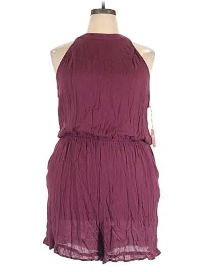 Mossimo Supply Co Romper In Burgundy