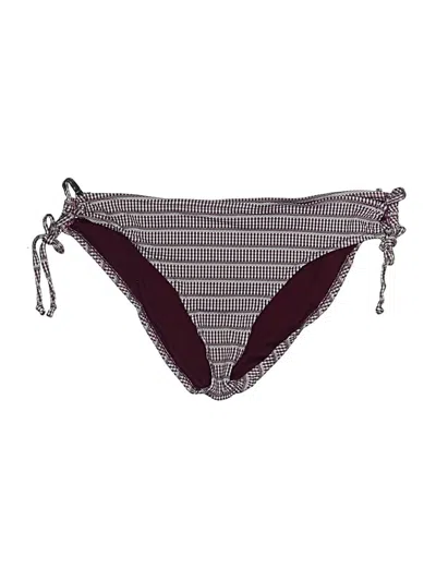 Pre-owned Mossimo Swimsuit Bottoms In Burgundy