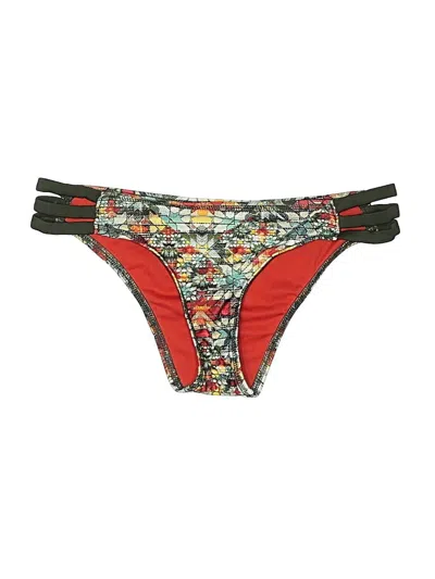 Pre-owned Mossimo Swimsuit Bottoms In Red
