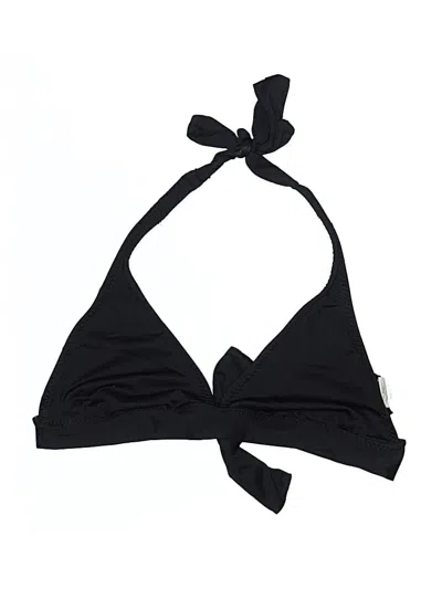 Pre-owned Mossimo Swimsuit Top Black Solid Pattern Swimwear