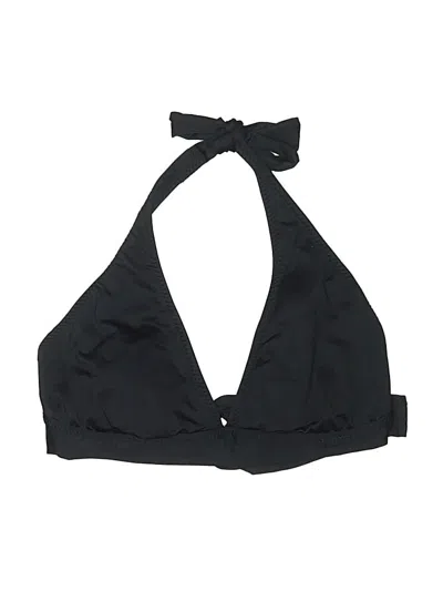 Pre-owned Mossimo Swimsuit Top Black Solid Pattern Swimwear