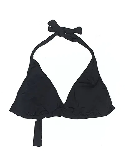 Pre-owned Mossimo Swimsuit Top Black Solid Pattern Swimwear