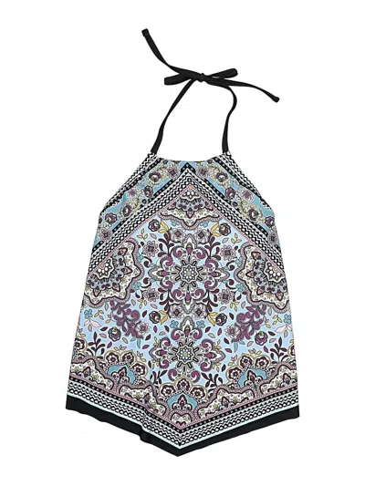 Pre-owned Mossimo Swimsuit Top Blue Paisley Pattern Swimwear