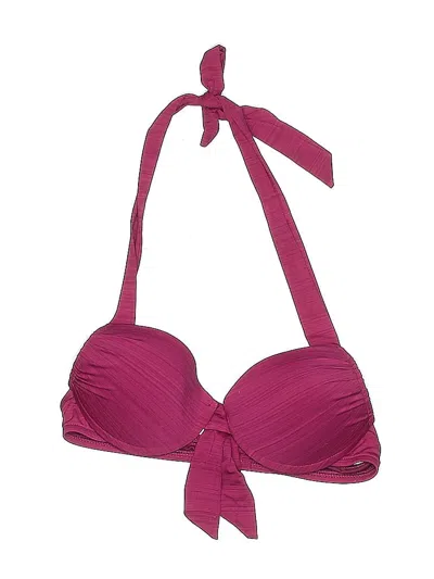 Pre-owned Mossimo Swimsuit Top Burgundy Swimwear