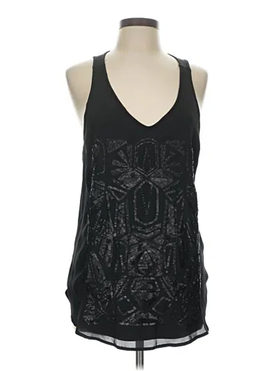 Pre-owned Mossimo Tank Top Black Halter Neckline Tops