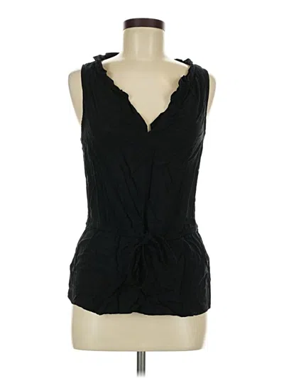 Pre-owned Mossimo Tank Top Black Plunge Neckline Tops