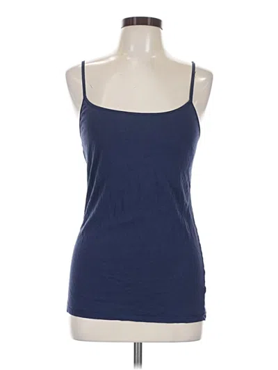 Pre-owned Mossimo Tank Top Blue Halter Neckline Tops