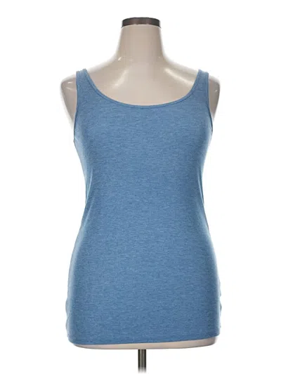 Pre-owned Mossimo Tank Top Blue Sweetheart Neckline Tops