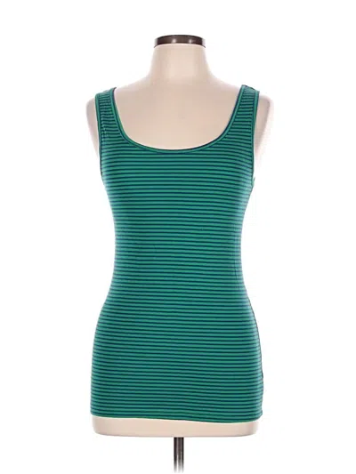 Pre-owned Mossimo Tank Top Green Square Neckline Tops