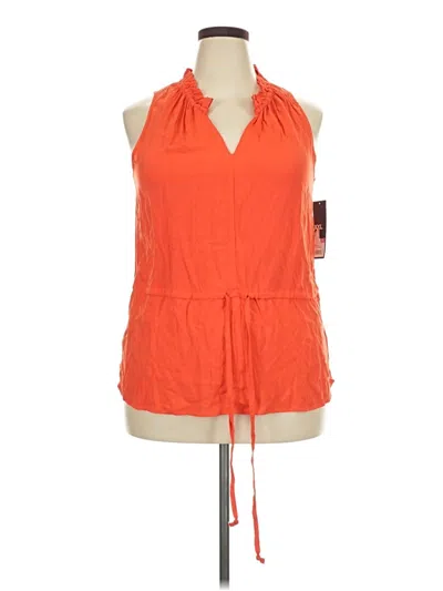 Pre-owned Mossimo Tank Top Orange Halter Neckline Tops