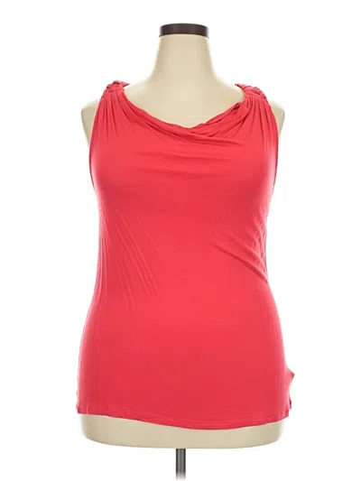Pre-owned Mossimo Tank Top Red Cowl Neck Tops