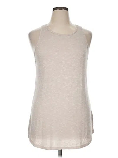 Pre-owned Mossimo Tank Top Tan Crew Neck Tops