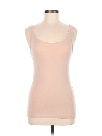 Pre-owned Mossimo Tank Top Tan Sweetheart Neckline Tops