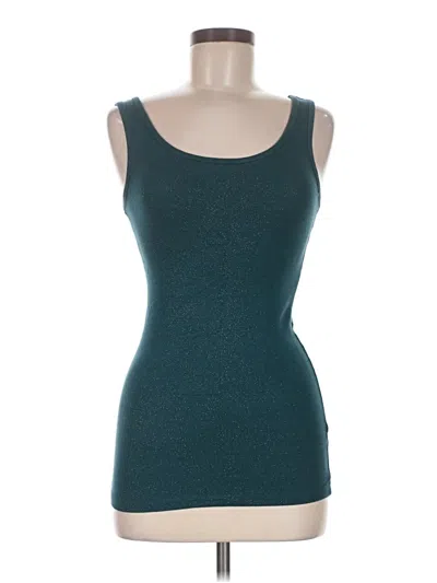 Pre-owned Mossimo Tank Top Teal Strapless Neckline Tops