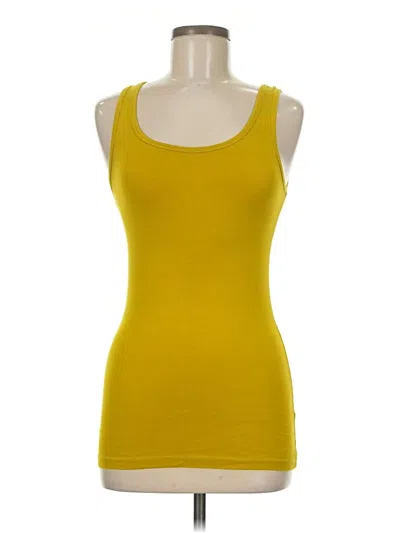 Pre-owned Mossimo Tank Top Yellow Square Neckline Tops