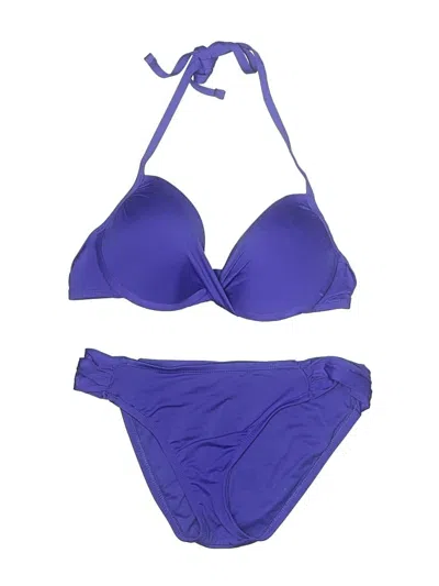 Pre-owned Mossimo Two Piece Swimsuit In Purple