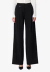 Mossman Boston Wide-leg Tailored Pants In Black