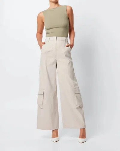 Mossman Cannes Pant In Natural In White