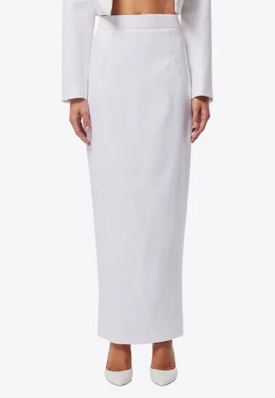 Mossman Foresight Maxi Column Skirt In White