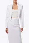 Mossman Foresight Single-breasted Cropped Blazer In White