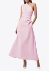 Mossman Ignite One-shoulder Maxi Dress In Pink