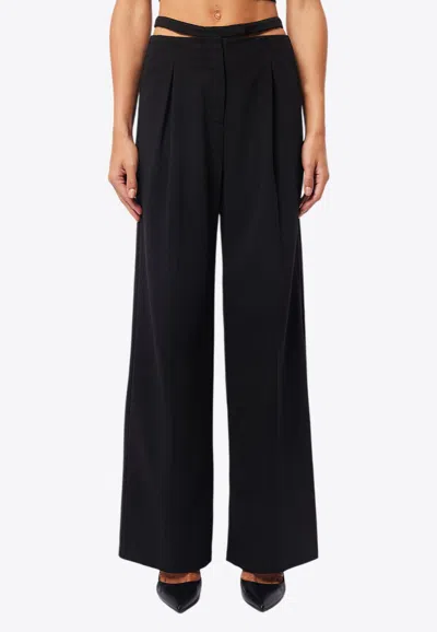 Mossman In Formation Wide-leg Pants In Black