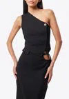 Mossman In Pursuit One-shoulder Vest In Black