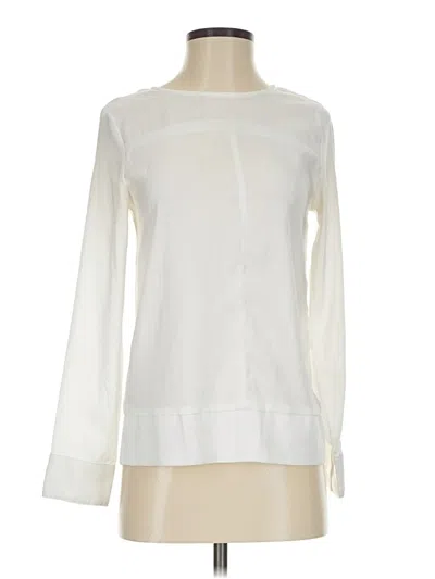 Pre-owned Mossman Long Sleeve Blouse In Ivory