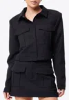 Mossman Low Profile Cropped Jacket In Black