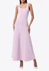 Mossman Monaco Crepe Sleeveless Maxi Dress In Pink