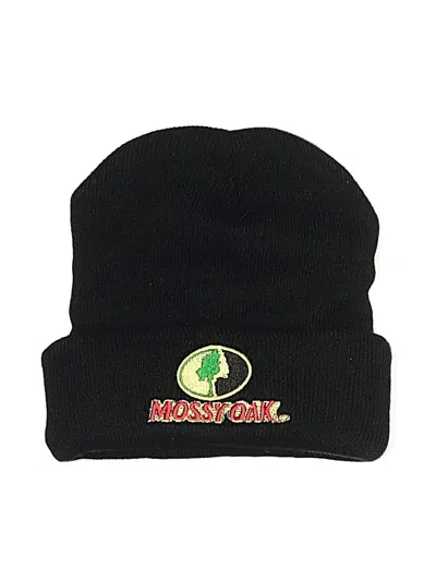 Pre-owned Mossy Oak Beanie Hat In Black