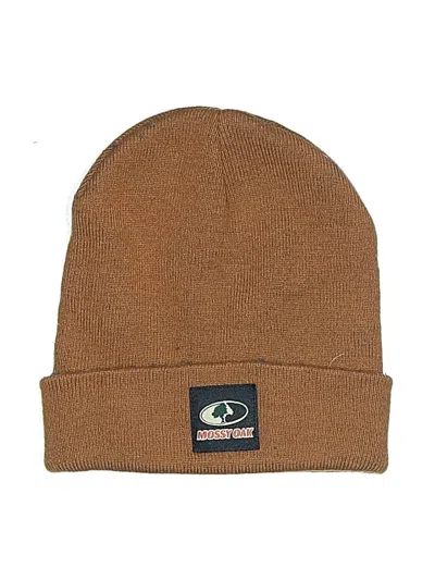 Pre-owned Mossy Oak Beanie Hat In Brown