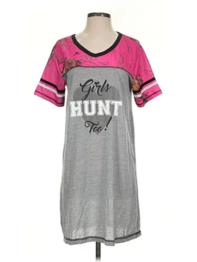Pre-owned Mossy Oak Casual Dress In Gray