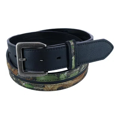 Mossy Oak Contrast Camo Belt In Black