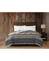 Mossy Oak Rock Ledge Creek Stripe Comforter In Gray