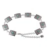 Most Wanted Women's Square Concho Chain Belt In Silver