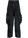 Mostly Heard Rarely Seen 3d Drop-crotch Trousers In Black
