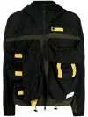 Mostly Heard Rarely Seen 3d Pocket Camper Hooded Jacket In Multicolour