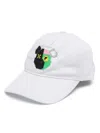 Mostly Heard Rarely Seen 8-bit 2 Face Bear Baseball Cap In White