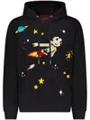 Mostly Heard Rarely Seen 8-bit Astro In Outerspace Hoodie In 黑色
