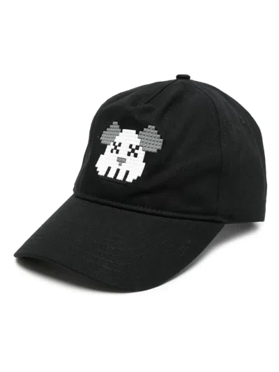 Mostly Heard Rarely Seen 8-bit Bear Twill-weave Baseball Cap In Black